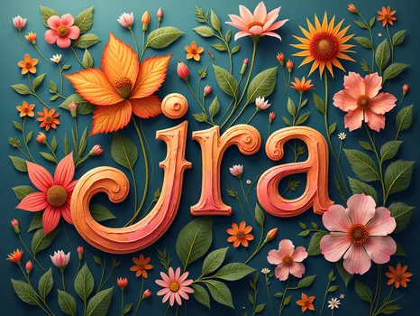 Surreal Calligraphy Bloom