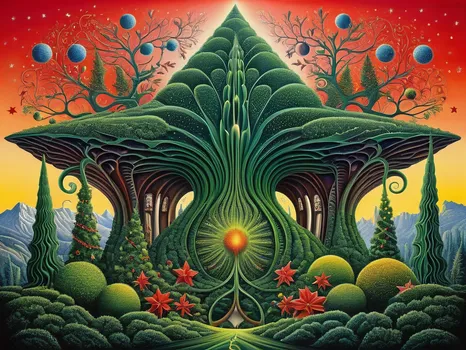 Surreal Yuletide Flora Masterpiece