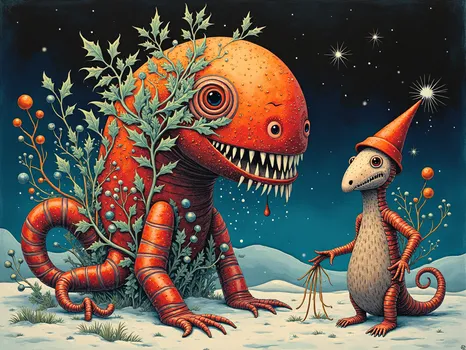 Surreal Yuletide Flora Masterpiece