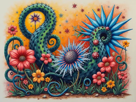 Surreal Yuletide Flora Masterpiece