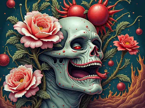 Surreal Yuletide Flora Masterpiece