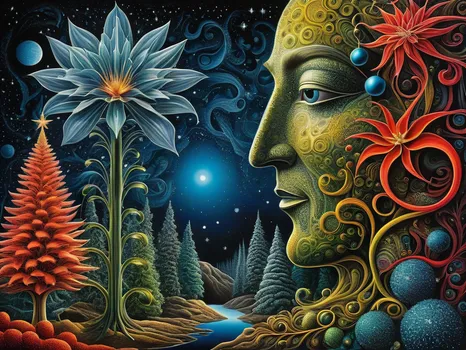 Surreal Yuletide Flora Masterpiece