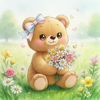 Sweet Meadow Hug Bear