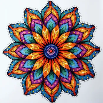 Swirling Floral Mandala