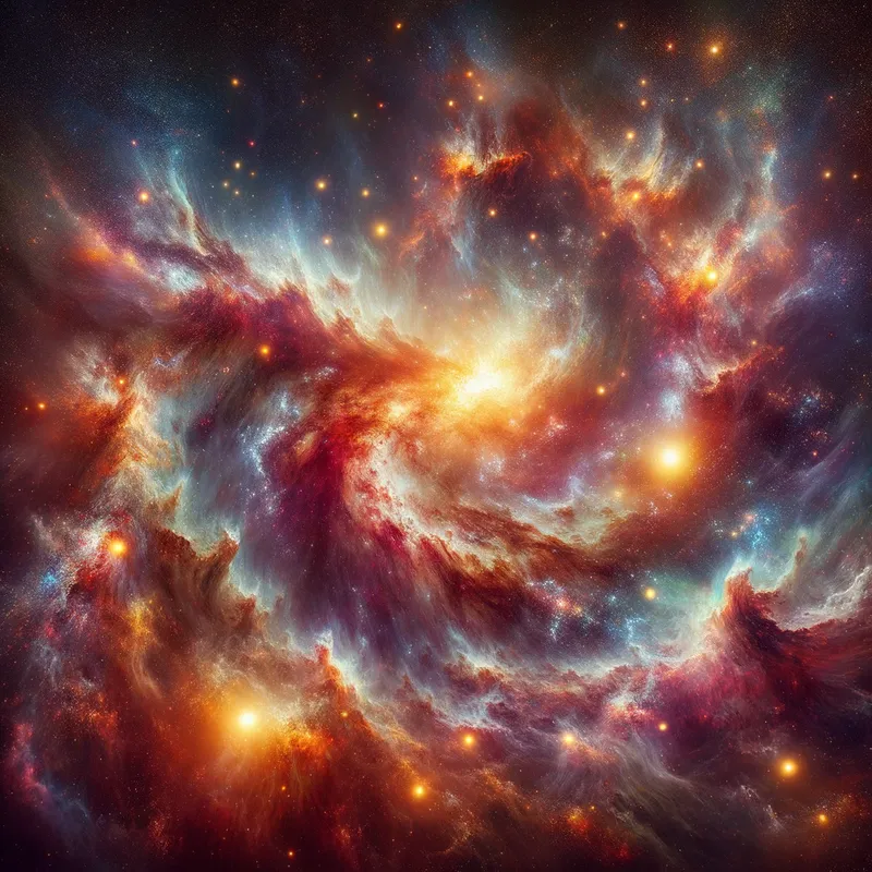 Swirling Galactic Nebula - Tangra AI Image Generator