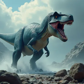 T. Rex vs Shark-Headed Dinosaur
