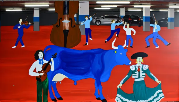 Tango in Acryl Tiefgarage