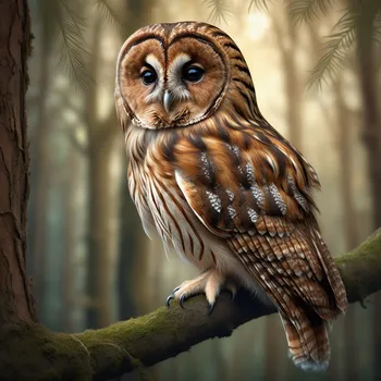 Tawny Owl at Dusk