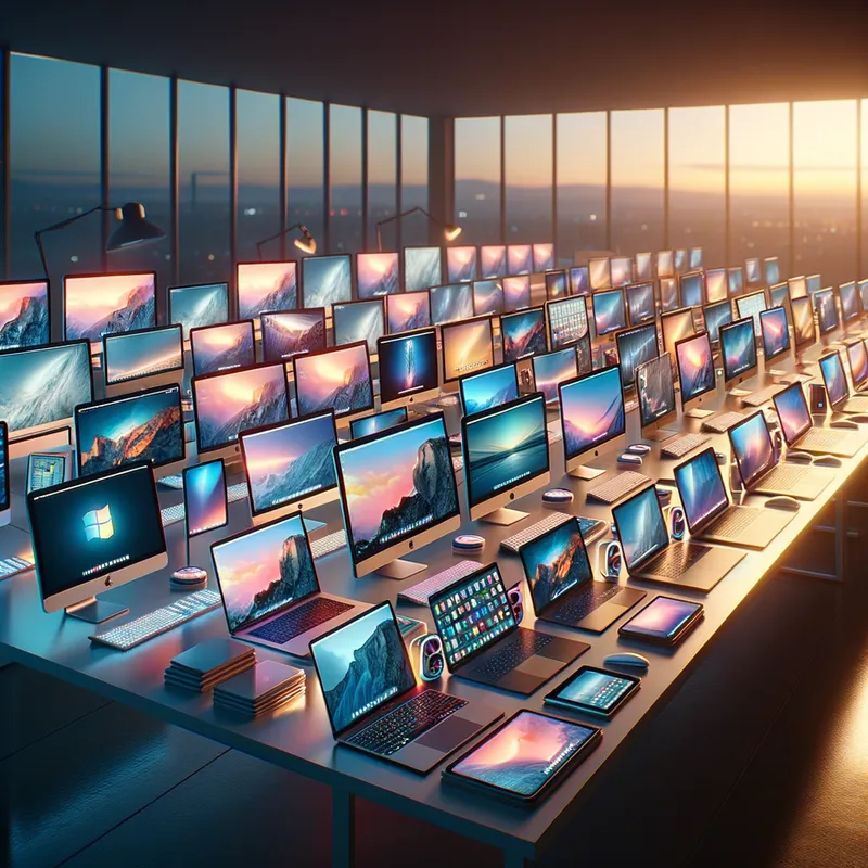 Tech Workstations - computers - AI image generated with Art