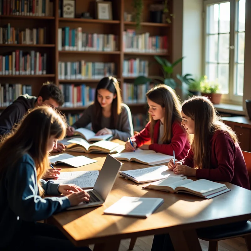 Study Young Teen Study Session - Tangra AI Image Generator