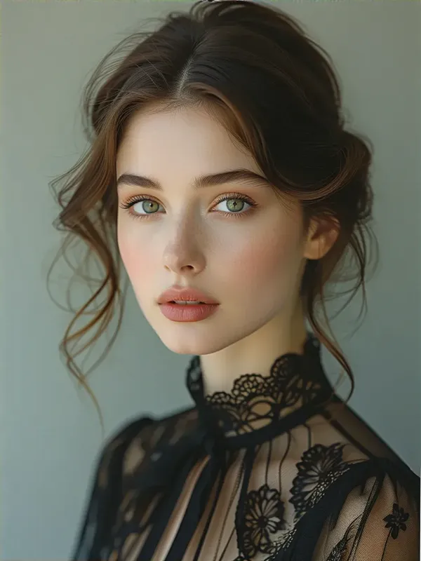 Timeless Grace - A timeless and graceful face, capturing classic beauty with delicate features, serene expression, and sophisticated charm. - AI image generated with HiDream Full