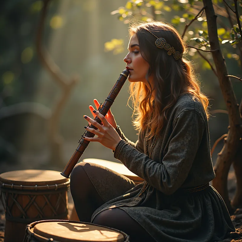 Timeless Patterns - A song about sacred geometry with ambient female vocals, rhythmic drums, and soothing Celtic flute. - female, ambient, drums