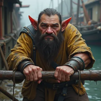 Tough Dwarf with Metal Bar