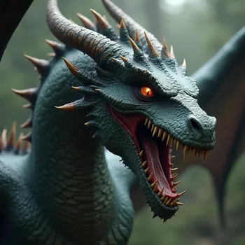 Undead Spiky Horned Dragon