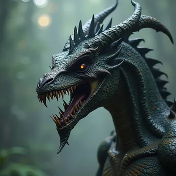 Undead Spiky Horned Dragon