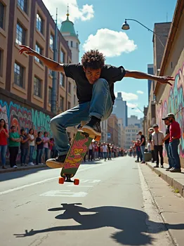 Urban Skateboarder
