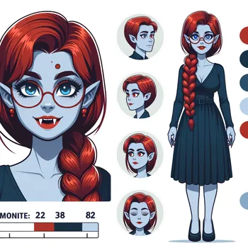 Vampiric Redhead Elegance