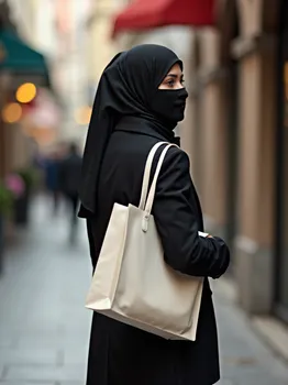 Veiled Shopper's Tote