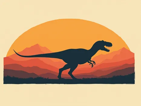 Velociraptor Minimalist Horizon