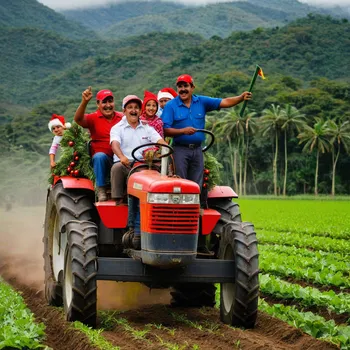 Venezuelan Farmers' Christmas Tractor