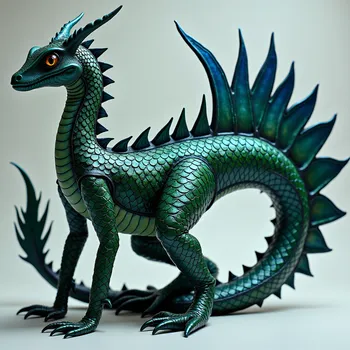 Vibrant Evergreen Dragon Tail