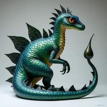 Vibrant Evergreen Dragon Tail