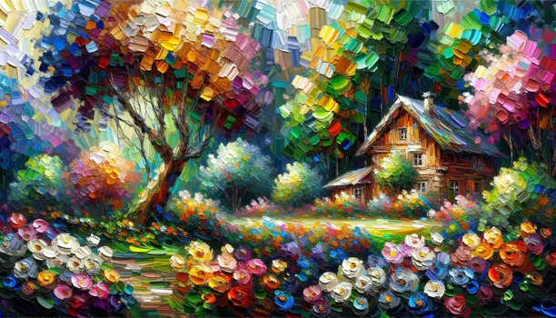 Vibrant Impressionist Landscape