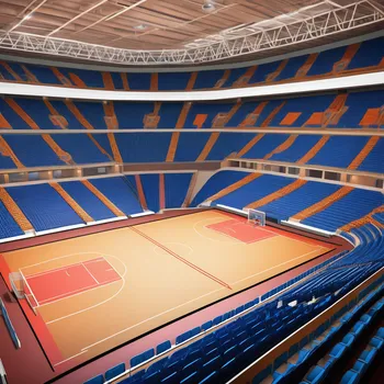 Vibrant Multi-Sports Arena Background