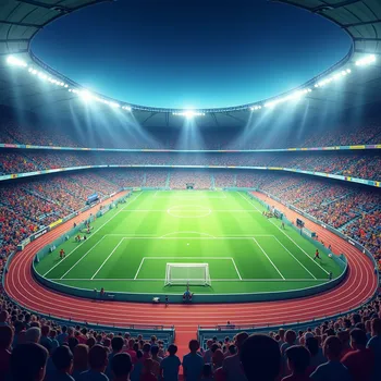 Vibrant Multi-Sports Arena Background