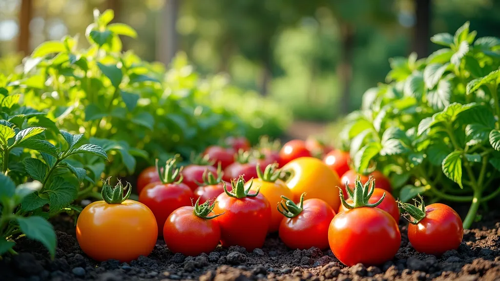 Vibrant Veggie Haven - a very beautiful vegetable garden showing a variety of ready-to-eat planted vegetables . highly detailed, realistic photography, DSLR, wide-angle photography, intricate, natural lighting, bright sunny day - AI image generated with Photorealistic 2