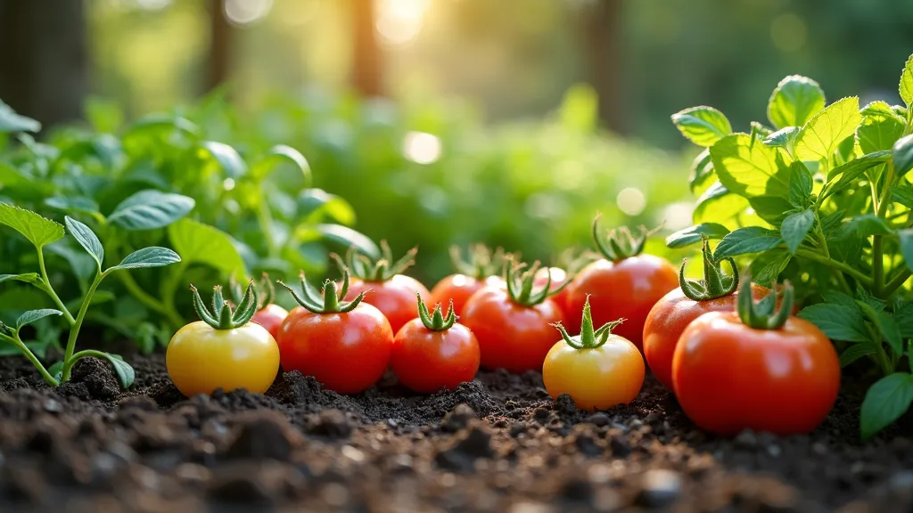 Vibrant Veggie Haven - a very beautiful vegetable garden showing a variety of ready-to-eat planted vegetables . highly detailed, realistic photography, DSLR, wide-angle photography, intricate, natural lighting, bright sunny day - AI image generated with Photorealistic 2