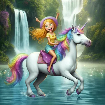 Vibrant Waterfall Fantasy