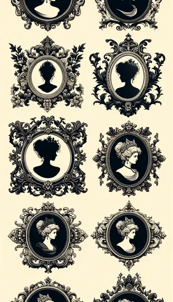 Victorian Cameo Frames