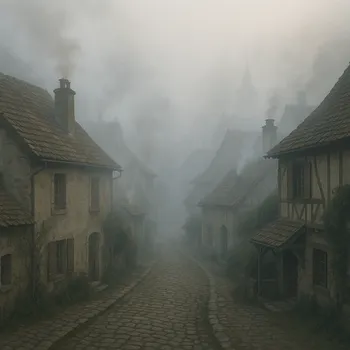 Village Morning Nebel