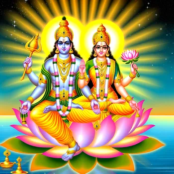 Vishnu & Lakshmi Divine Radiance