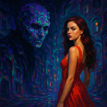 Vivid Collision: Beauty Meets Horror