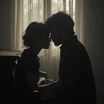 Voix fragile, piano et guitare