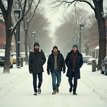 Walking Home Through Fresh Snow