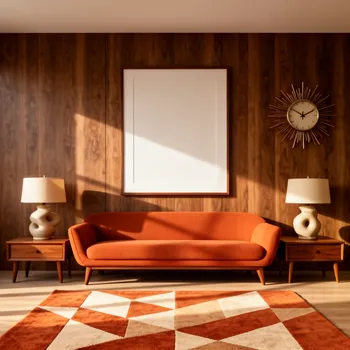 Walnut Panel Gallery Wall Scene