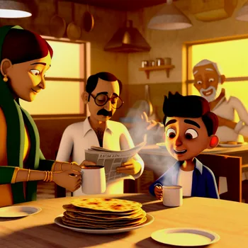 Warm Family Breakfast