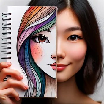 Whimsical Face Doodle