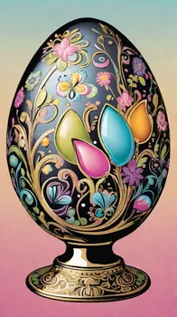 Whimsical Spring Egg Art