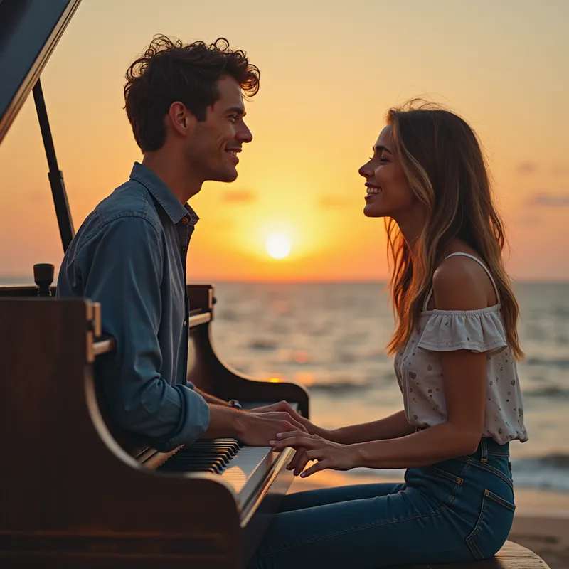 Whispering Winds - This song features a calm pop melody with piano, bass, and drums. Both male and female vocals are included with low vocal tones. - pop, piano, bass