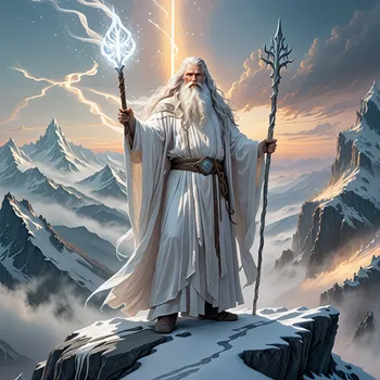 White Wizard on the Mountain