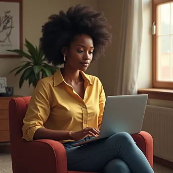 Winnie Murekefu: Laptop Portrait