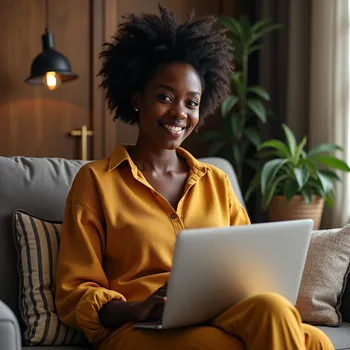 Winnie Murekefu: Laptop Portrait
