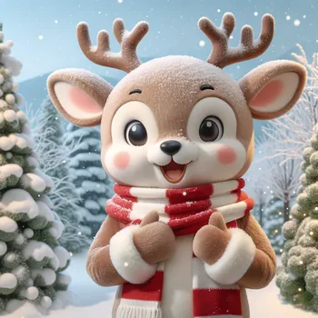 Winter Deer