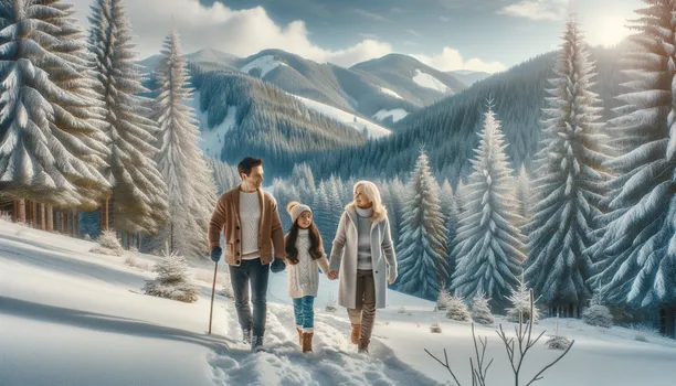 Winter Family Mountain Hike