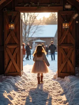 Winter Sweet Sixteen Barn Entrance