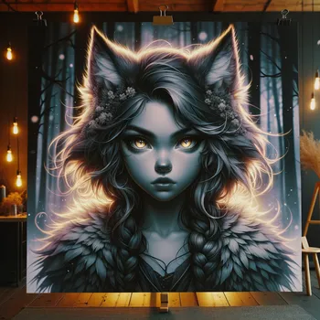 Wolf Girl Portrait